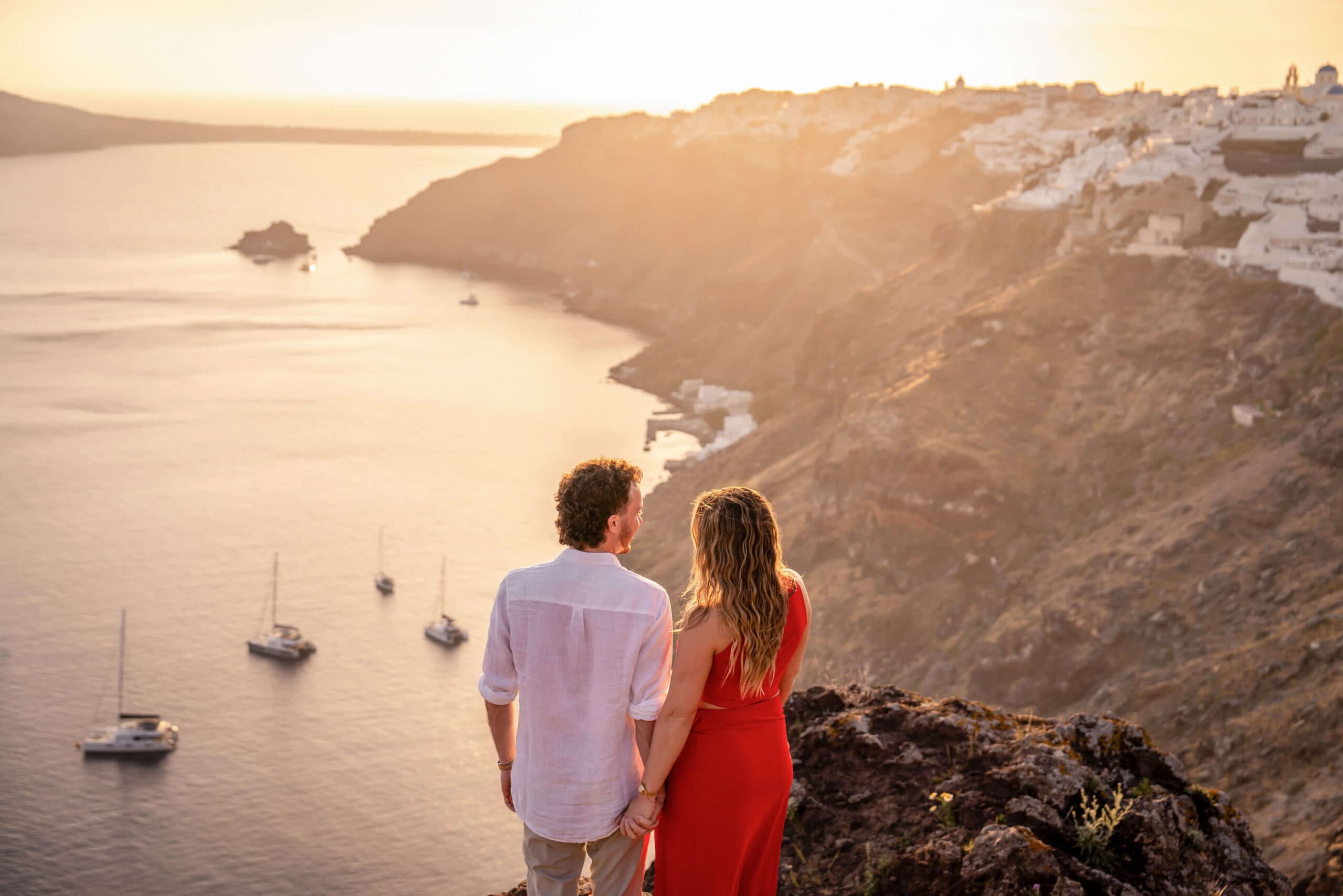 -The Perfect Wedding Proposal In Santorini-